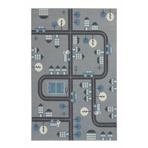 Detský kusový koberec Hanse home Adventures 105532 Mouse Blue 120x170 cm