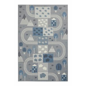 Detský kusový koberec Hanse home Adventures 105536 Mouse Blue 160x220 cm