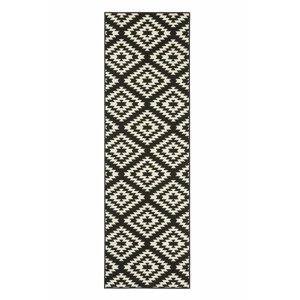 Kusový koberec Hanse Home Basic 102824 Black 80x350 cm
