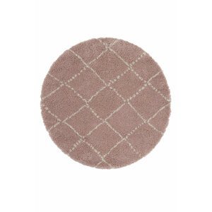 Kusový koberec Mint Rugs Allure 102750 Rose Cream kruh Ø 120 cm