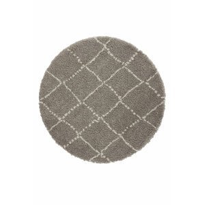 Kusový koberec Mint Rugs Allure 102752 Grey Cream kruh Ø 160 cm