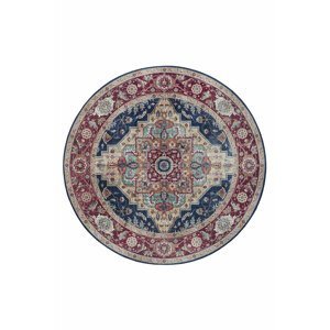Kusový koberec Nouristan Asmar 104017 Indigo blue kruh Ø 160 cm