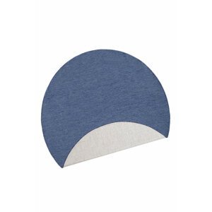 Kusový koberec Northrugs Twin 103100 Blue kruh Ø 200 cm