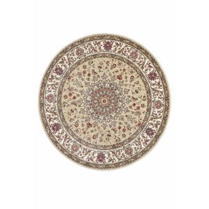 Kusový koberec Nouristan Herat 105280 Zuhr Beige Cream kruh Ø 160 cm