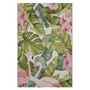 Kusový koberec Hanse Home Flair 105614 Tropical Flamingo 80x165 cm