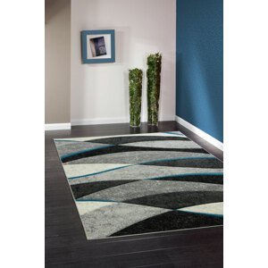 Kusový koberec Rumba 8780 Grey/Tyrkys 60x100 cm
