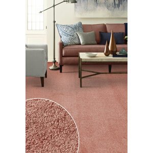 Metrážny koberec PONZA  27583 lososová 400 cm