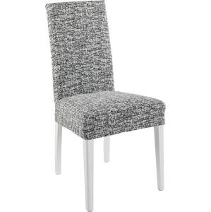 Komashop Návlek na stoličku CYPRUS Farba: bielo-čierna