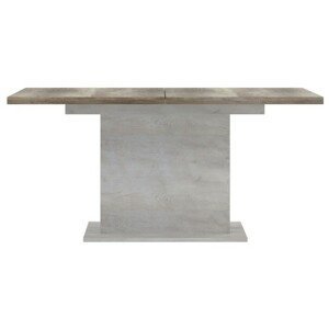Sconto Jedálenský stôl DURO pínia biela/dub antik