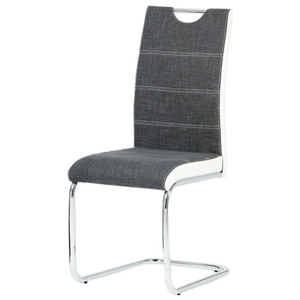 Sconto Jedálenská stolička AZURA sivá/biela