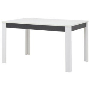 Sconto Jedálenský stôl WHITNEY GREY GR11 biela/sivá