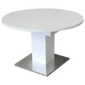 Sconto Jedálenský stôl RUND biela/antikoro, pr. 120 cm