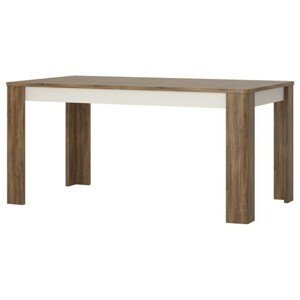 Sconto Stôl TOLEDO biela/dub stirling