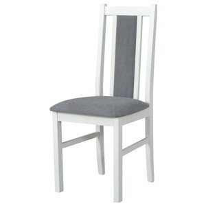 Sconto Jedálenská stolička BOLS 14 biela/svetlosivá