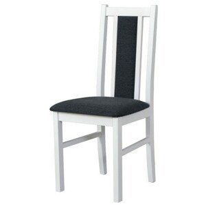 Sconto Jedálenská stolička BOLS 14 biela/sivočierna