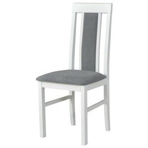 Sconto Jedálenská stolička NILA 2 sivá/biela