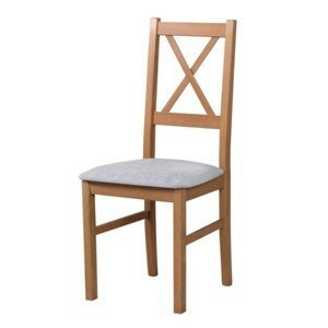 Sconto Jedálenská stolička NILA 10 dub stirling/sivá