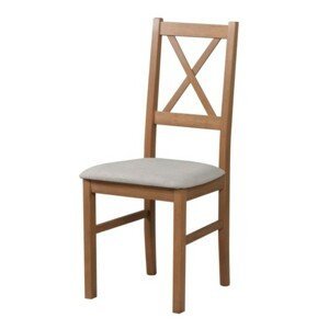 Sconto Jedálenská stolička NILA 10 dub stirling/béžová