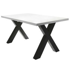 Sconto Jedálenský stôl BIG SYSTEM biela/čierna
