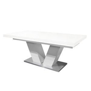 Sconto Jedálenský stôl KOMFORT biela matná/160x90