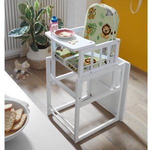 Sconto Multifunkčná detská stolička CRISTINA biela/zelená