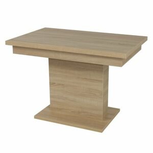 Sconto Jedálenský stôl SHIDA 2 dub sonoma, šírka 110 cm, rozkladací