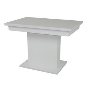 Sconto Jedálenský stôl SHIDA 2 biela, šírka 130 cm, rozkladací