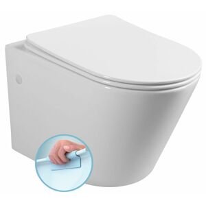 SAPHO - PACO závesná WC misa, Rimless, 36x53 cm, biela PZ1012WR