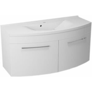 SAPHO - JULIE umývadlová skrinka 120x55x50cm, umývadlo ARAS, biela JU120-3030-01