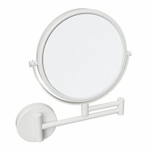 SAPHO - X-ROUND WHITE kozmetické zrkadlo závesné Ø 180mm, biela XR006W