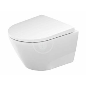 DURAVIT - D-Neo Závesné WC s doskou SoftClose, Rimless, biela 45880900A1