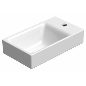 GSI - NUBES keramické umývadlo 40x23cm, pravé/ľavé, biela ExtraGlaze 9636111