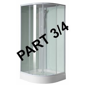 AQUALINE - AIGO dvere a pevné časti číre sklo, tesnenie, profily YB93-3