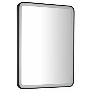 SAPHO - VENERO zrkadlo s LED osvetlením 60x80cm, čierna VR260