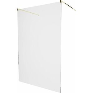 MEXEN/S - KIOTO samostatne stojaca sprchová zástena 120 x 200, transparent 8 mm, zlatá 800-120-002-50-00