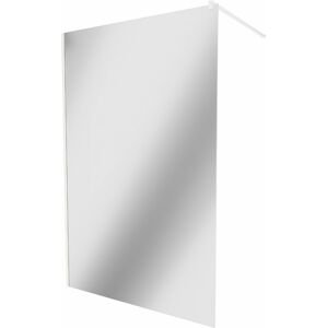 MEXEN/S - KIOTO Sprchová zástena WALK-IN 70 x 200 cm, zrkadlové 8 mm, biela 800-070-101-20-50
