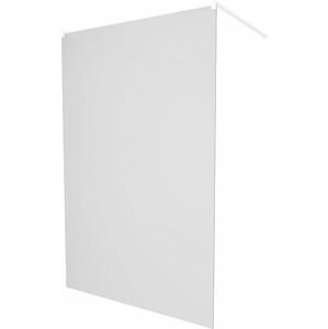 MEXEN/S - KIOTO samostatne stojaca sprchová zástena 100 x 200, dekor jinovatka 8 mm, biela 800-100-002-20-30