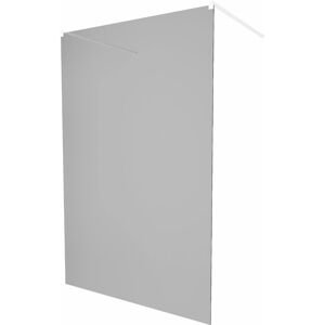 MEXEN/S - KIOTO samostatne stojaca sprchová zástena 100 x 200, grafit 8 mm, biela 800-100-002-20-40