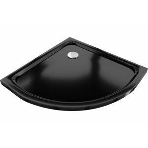 MEXEN - Flat sprchová vanička štvrťkruhová slim 100 x 100, čierna 41701010