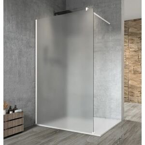 GELCO - VARIO WHITE jednodielna sprchová zástena na inštaláciu k stene, matné sklo, 800  GX1480GX1015