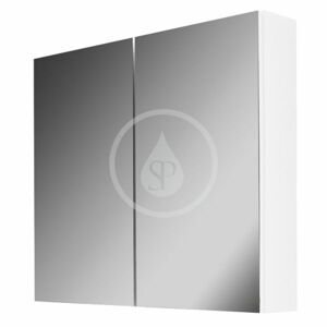 Kielle - Vega Zrkadlová skrinka, 60x73x15 cm, lesklá biela 50118600