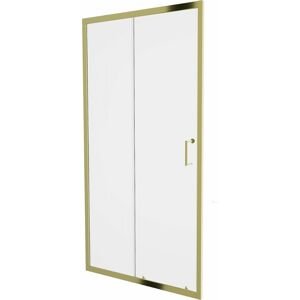 MEXEN - Apia posuvné sprchové dvere 95 cm, transparent, zlaté 845-095-000-50-00