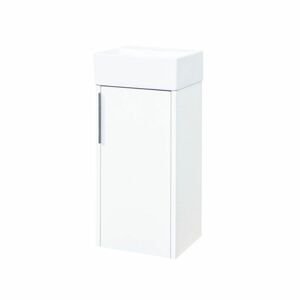 MEREO - Vigo, kúpeľňová skrinka s keramickým umývadlom, 33 cm, bílá CN350