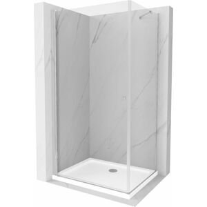 MEXEN/S - Pretória sprchovací kút 70x110 cm, transparent, chróm + sprchová vanička vrátane sifónu 852-070-110-01-00-4010