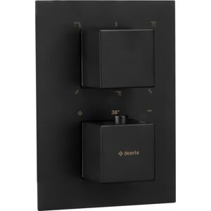 DEANTE - Therm čierna - Vonkajší prvok, pre termostatický BOX BXY_NEAT