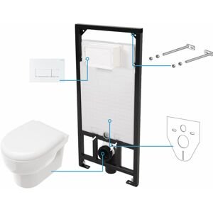 DEANTE - Avis biela - Toaletný set, podomietkový, 6v1 CDAA6ZPW