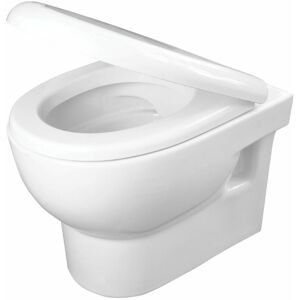 DEANTE - Avis biela - Záchodová misa, so sedadlom, bez okraja CDAD6ZPW