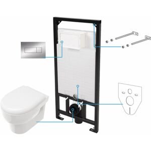 DEANTE - Avis biela - Toaletný set, podomietkový, 6v1 CDAS6ZPW