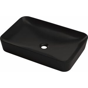 DEANTE - Tess čierna - Keramické umývadlo na dosku - 60x40 cm CDS_NU6S