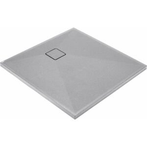 DEANTE - Correo šedá metalic - Granitová sprchová vanička, štvorcová, 90x90 cm KQR_S41B